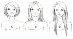 different hair lengths