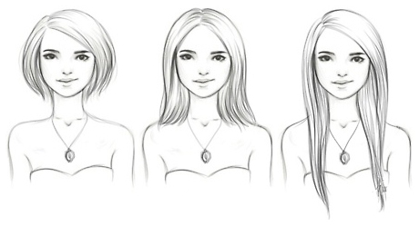 different hair lengths