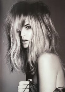 messy voluminous hair