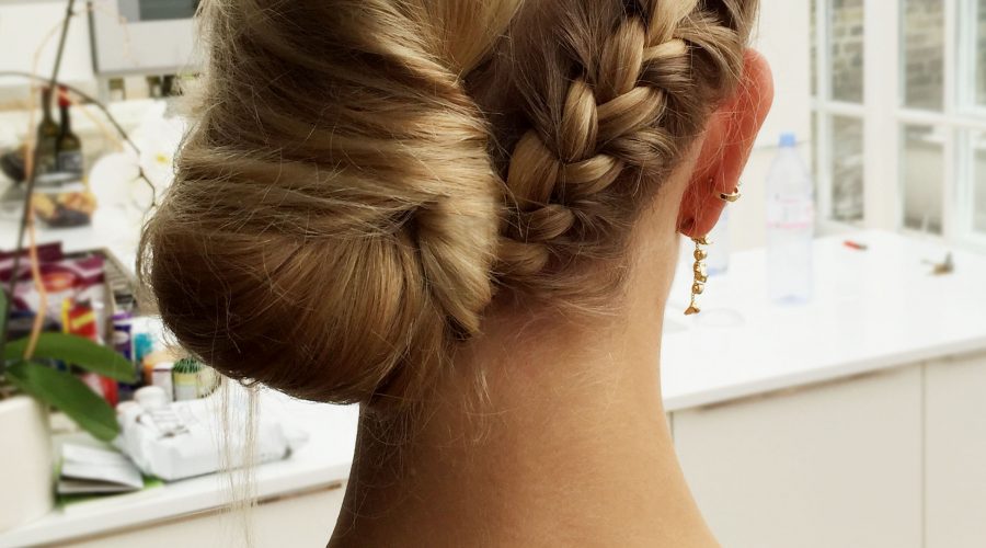 braided hair up